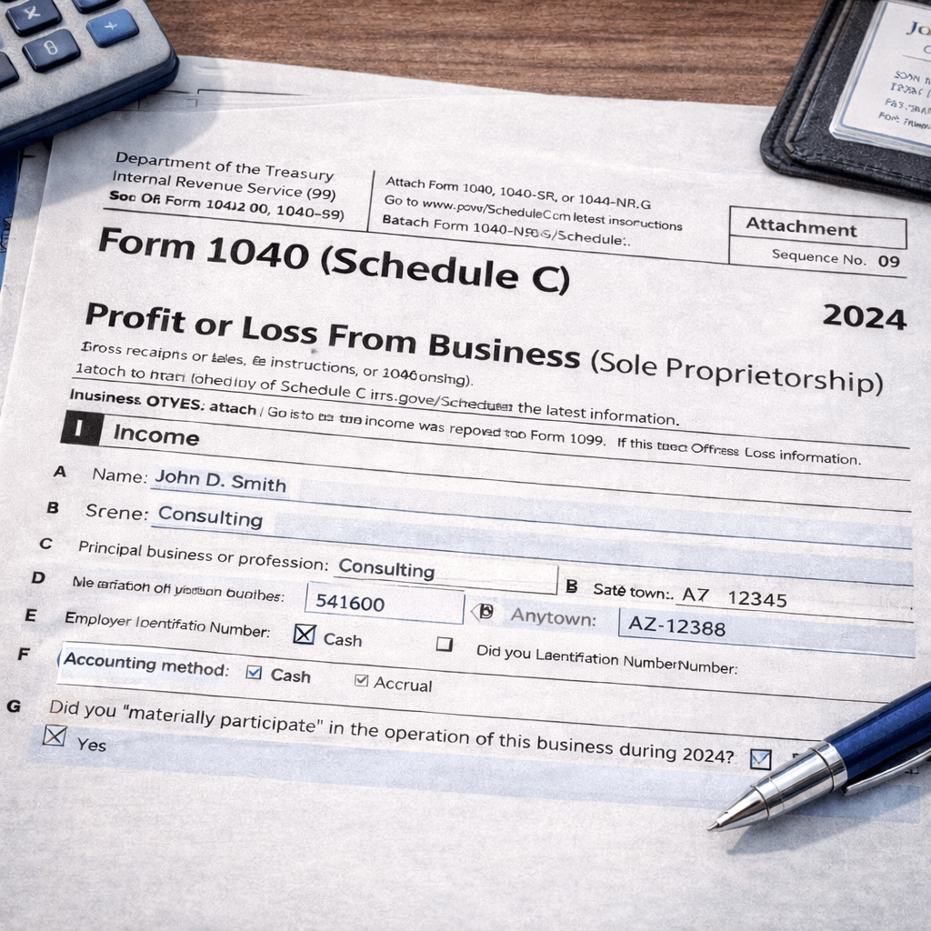 Sole Prorprietor Business Income