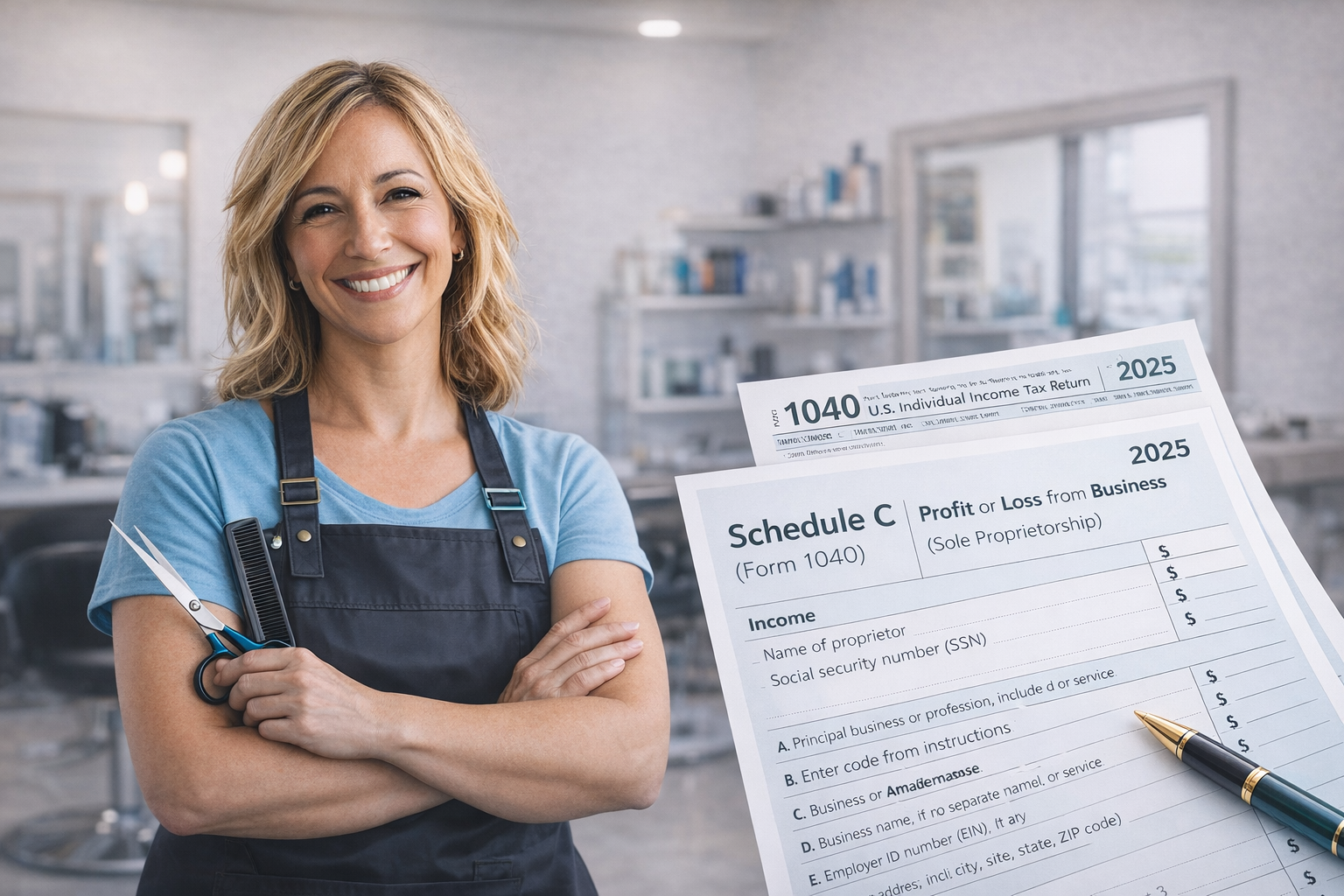 Hairstylist Sole Proprietor and Tax Forms
