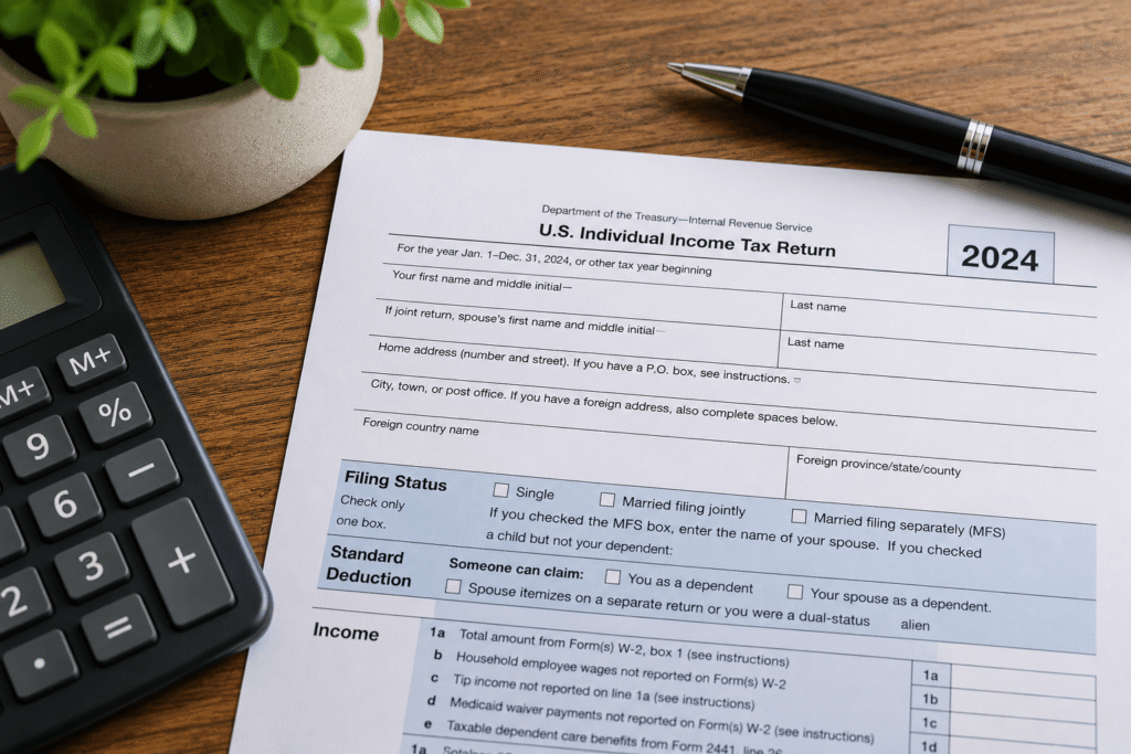 Form 1040 Tax Preparation